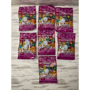 LEGO 71037 Minifigures Series 24 Collectible Mystery Blind Bags Lot of 7 Sealed